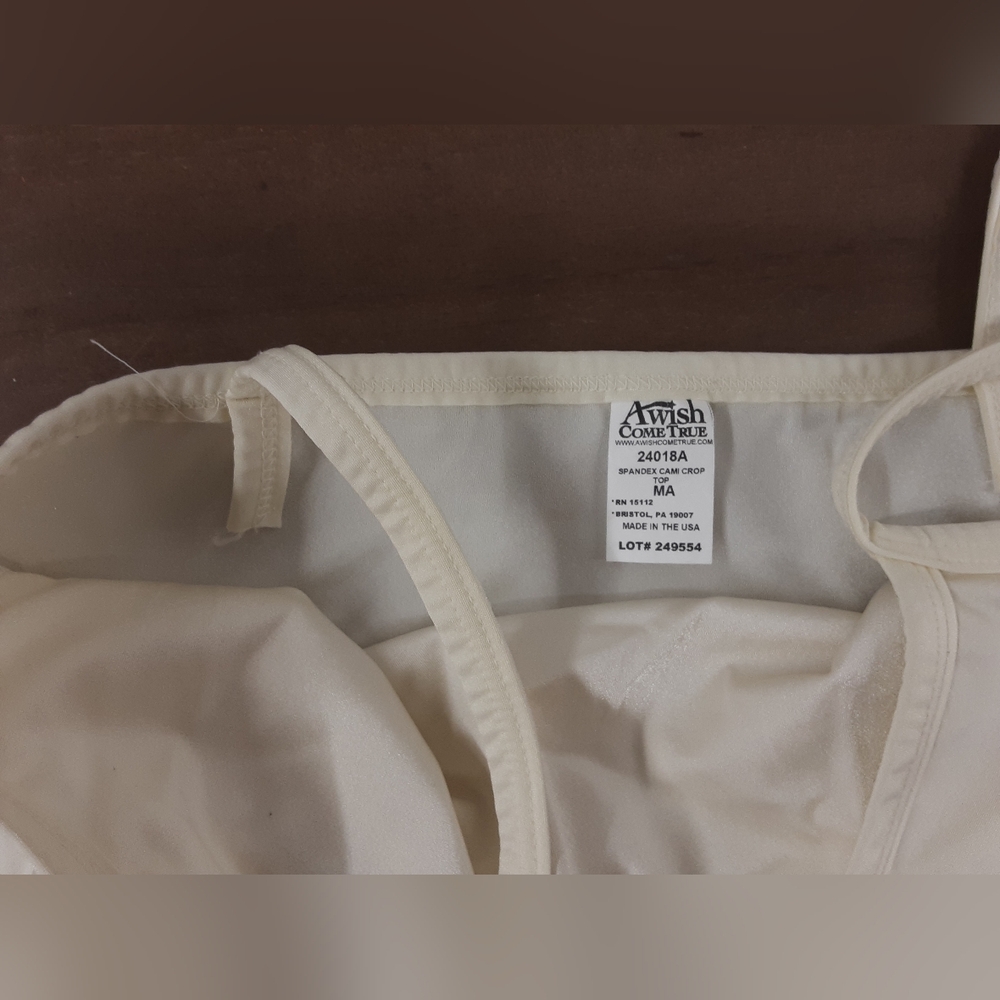 2 For $10 Bundle And Save!! A Wish Come True - Cream Bralette. Size Adult Medium - Picture 3 of 4